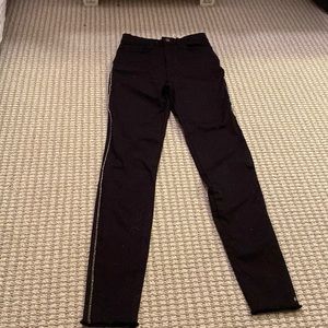 ZARA high rise skinny jeans w sparkles down the side NWT